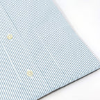 Men's sky blue stripe button-down shirt made of 100% cotton - Shop stylish high-quality mens shirts by Ike Behar