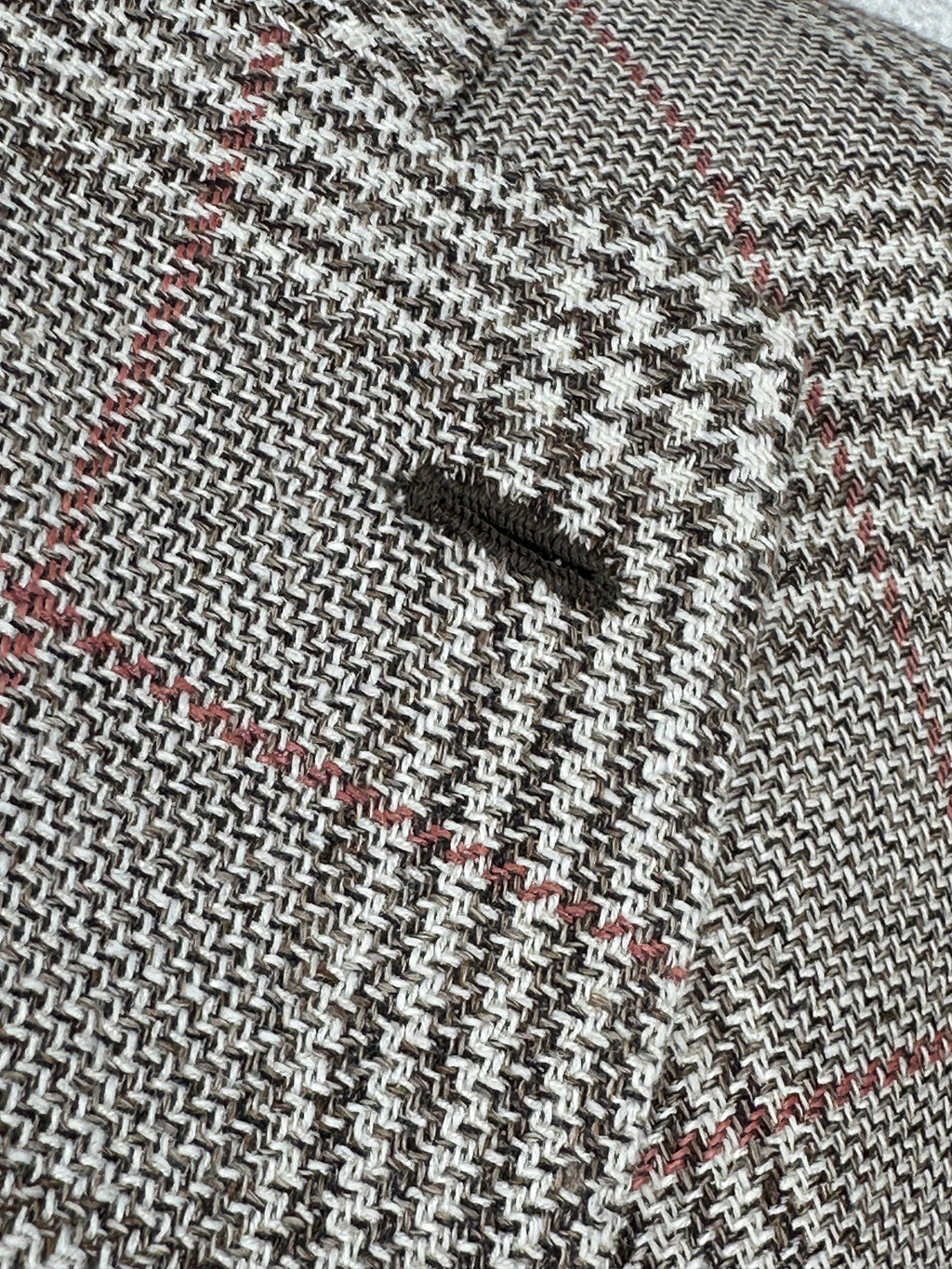 Men's tan plaid check sport coat jacket made of linen silk cotton blend - Shop stylish, high-quality mens jackets by Ike Behar