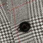 Men's tan plaid check sport coat jacket made of linen silk cotton blend - Shop stylish, high-quality mens jackets by Ike Behar