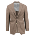 Men's tan summertime sport coat Jacket made of silk wool linen blend - Shop stylish high-quality mens sport coats by Ike Behar