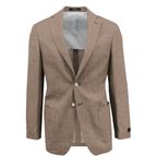 Men's tan summertime sport coat Jacket made of silk wool linen blend - Shop stylish high-quality mens sport coats by Ike Behar