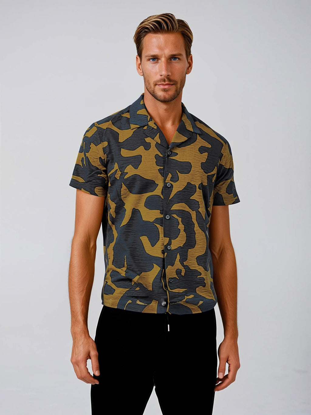 Men's textured printed multicolor shirt. Shop stylish, high-quality mens shirts by Ike Behar