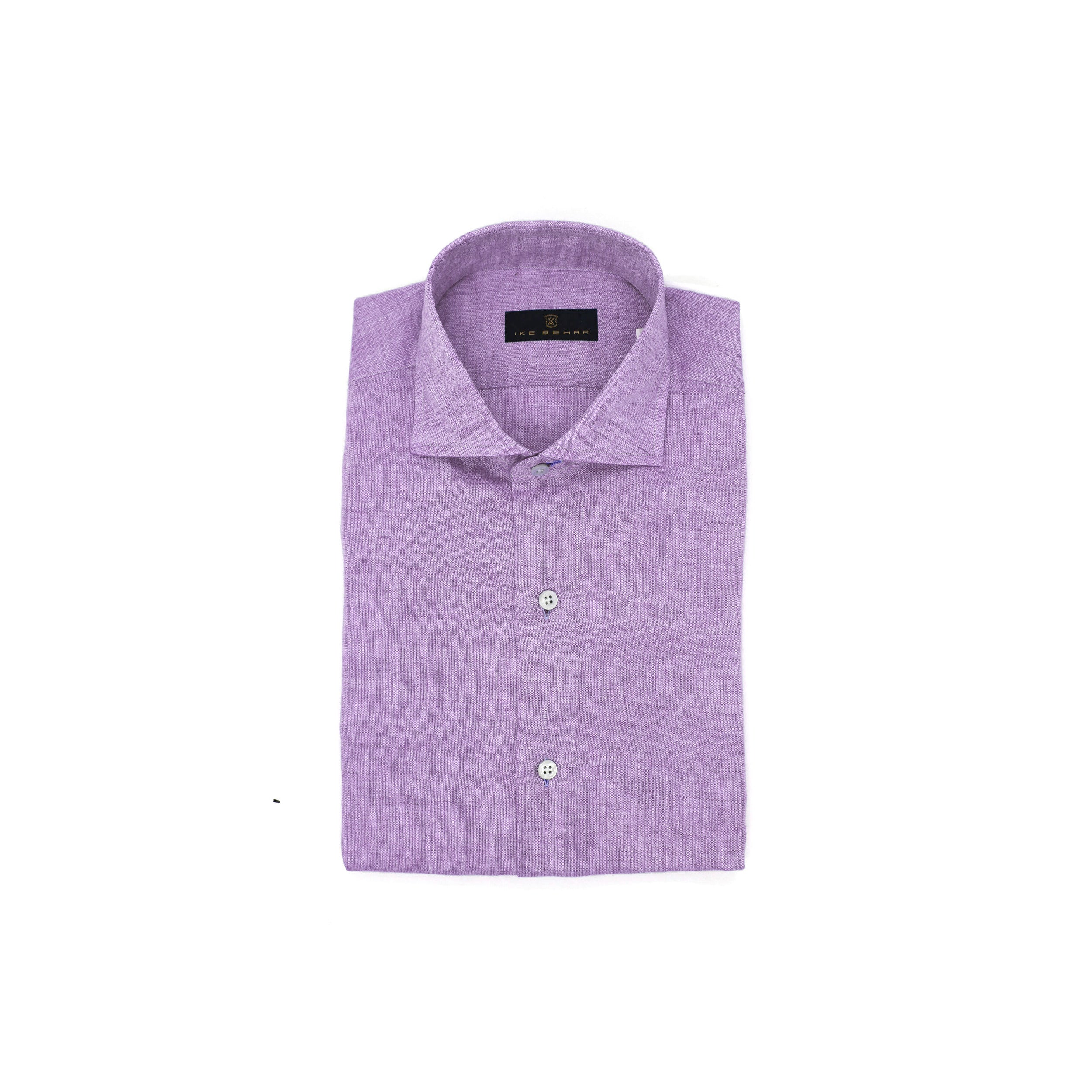light purple mens dress shirt Violet Hand Finished Italian Linen Shirt M