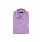 Men's button-down purple shirt made of Italian linen - Shop stylish high-quality mens shirts by Ike Behar