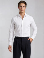 Classic White Twill Made in USA Dress Shirt