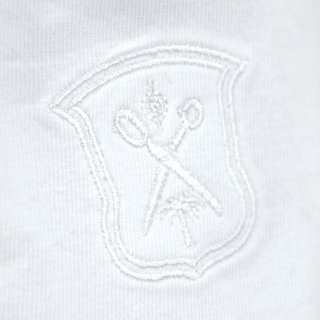 Men's white pima johnny collar polo T-shirt. Shop stylish high-quality mens polo t-shirt by Ike Behar.