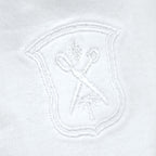 Men's white pima johnny collar polo T-shirt. Shop stylish high-quality mens polo t-shirt by Ike Behar.