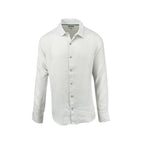 Men's white pure 100% linen shirt - Shop stylish high-quality mens linen shirts by Ike Behar