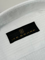 Men's white seersucker 100% cotton shirt - Shop stylish high-quality mens sport shirts by Ike Behar.