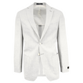 Men's white summertime sport coat jacket made of silk wool linen blend - Shop stylish high-quality mens sport coats by Ike Behar