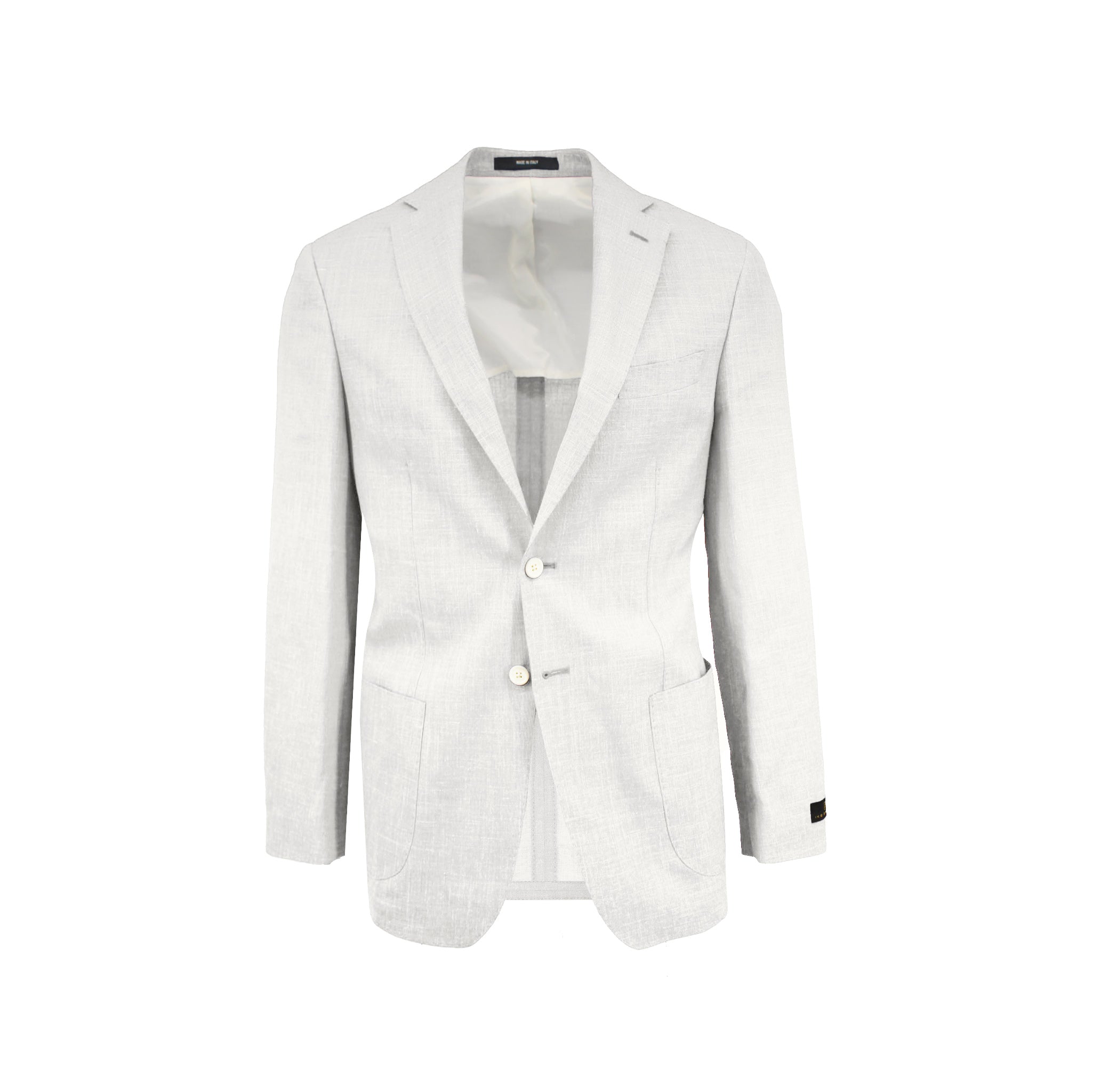 Men's white summertime sport coat jacket made of silk wool linen blend - Shop stylish high-quality mens sport coats by Ike Behar