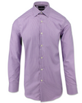 Men's purple mini houndstooth cotton shirt. Shop stylish, high-quality mens sport shirts by Ike Behar.