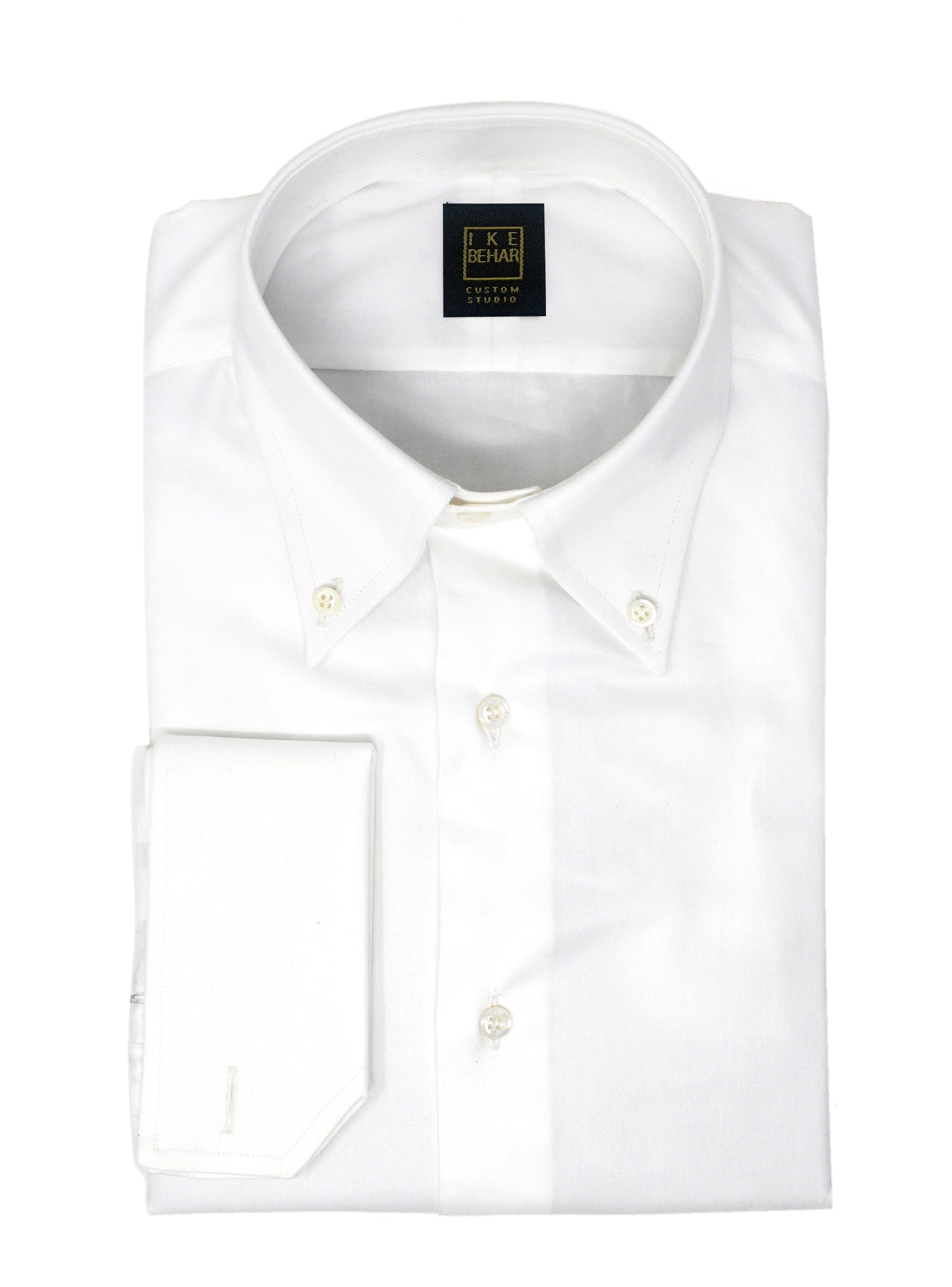 White On White Stripe Made-to-Measure Dress Shirt