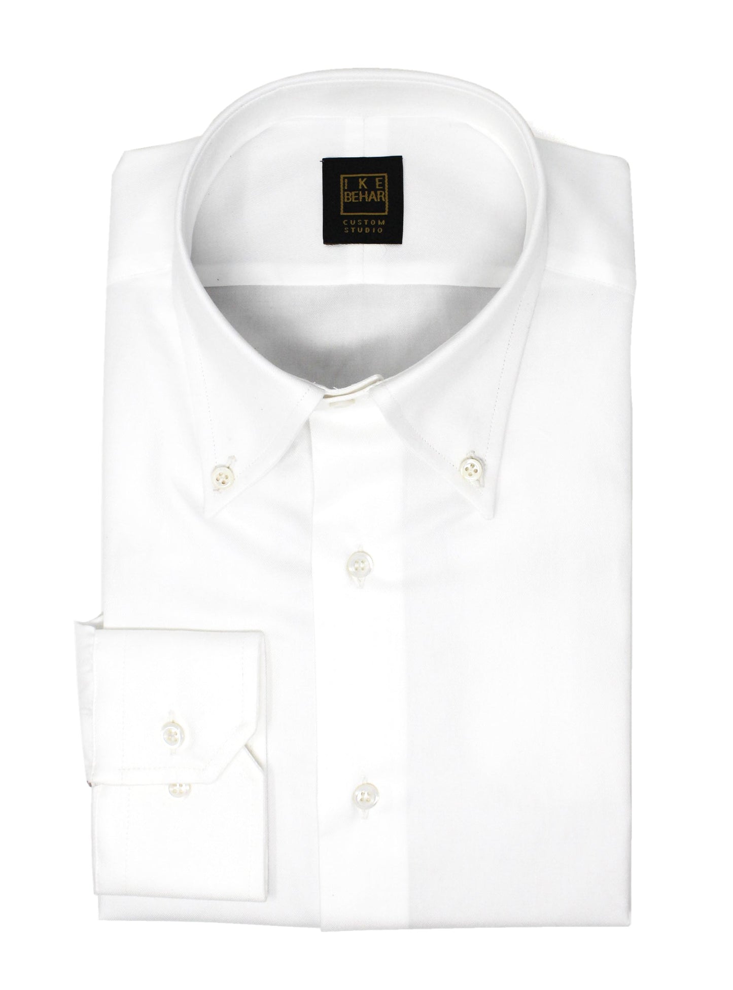 White On White Stripe Made-to-Measure Dress Shirt