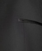 Black Shawl Collar Stretch Evening Jacket