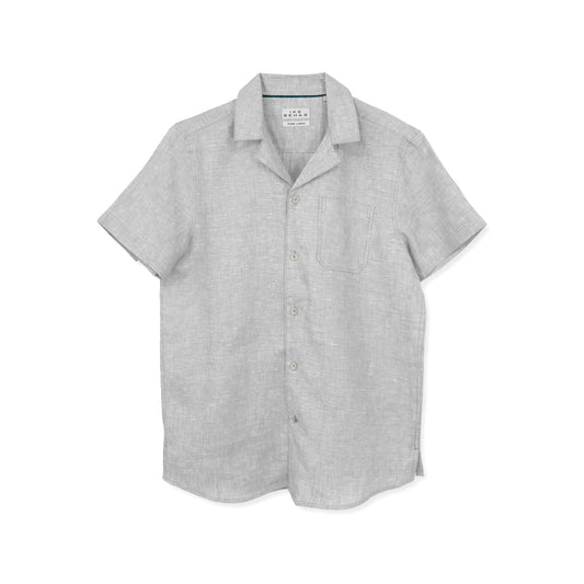 Moonstone Pure Linen Camp Shirt