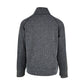 Charcoal Jacquard Stretch Knit Herringbone Track Jacket