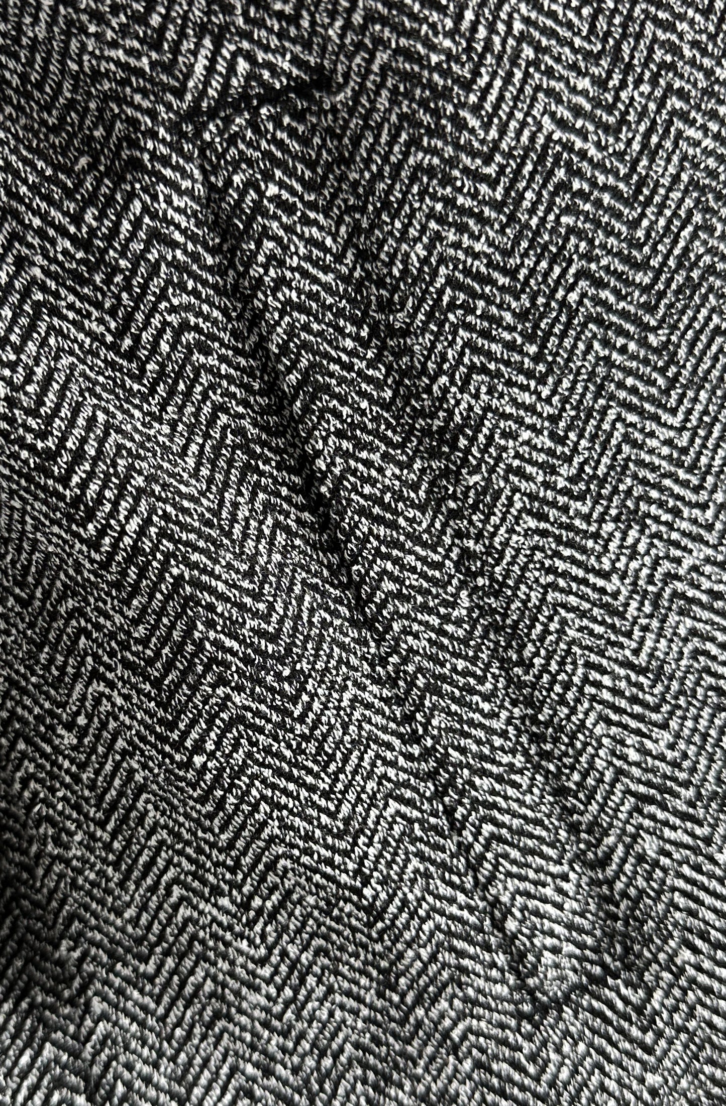 Jacquard Stretch Knit Herringbone Track Jacket