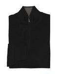 Black and Granite 1/4 Zip Cashmere Sweater