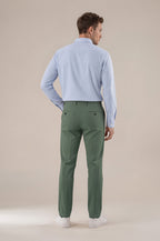 Moss Italian Stretch Cotton Chino Pant
