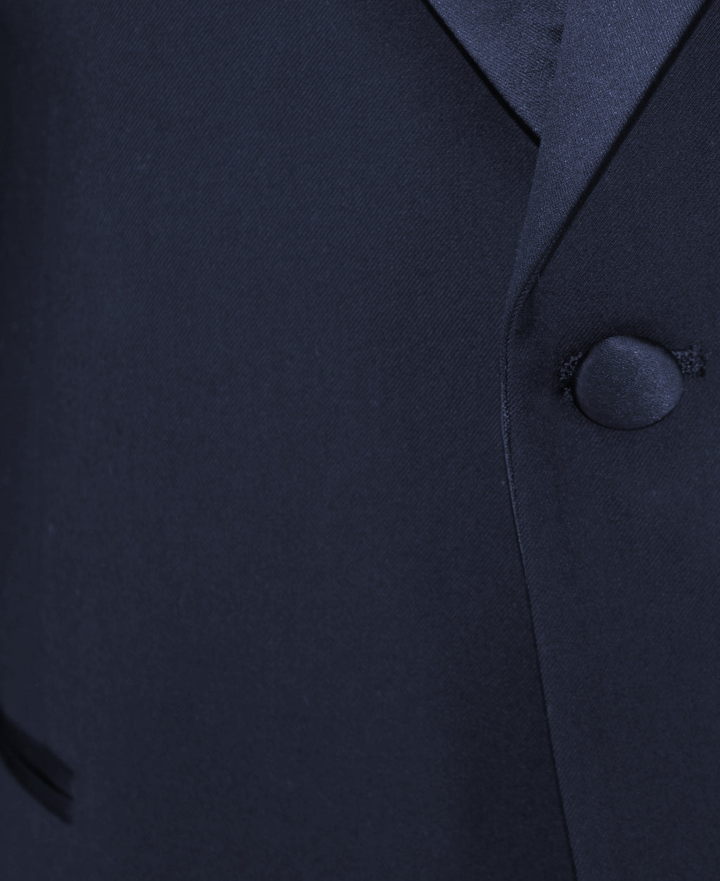 Navy Shawl Collar Stretch Evening Jacket