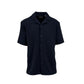 Navy Jacquard Knit Button-Front Sport Shirt