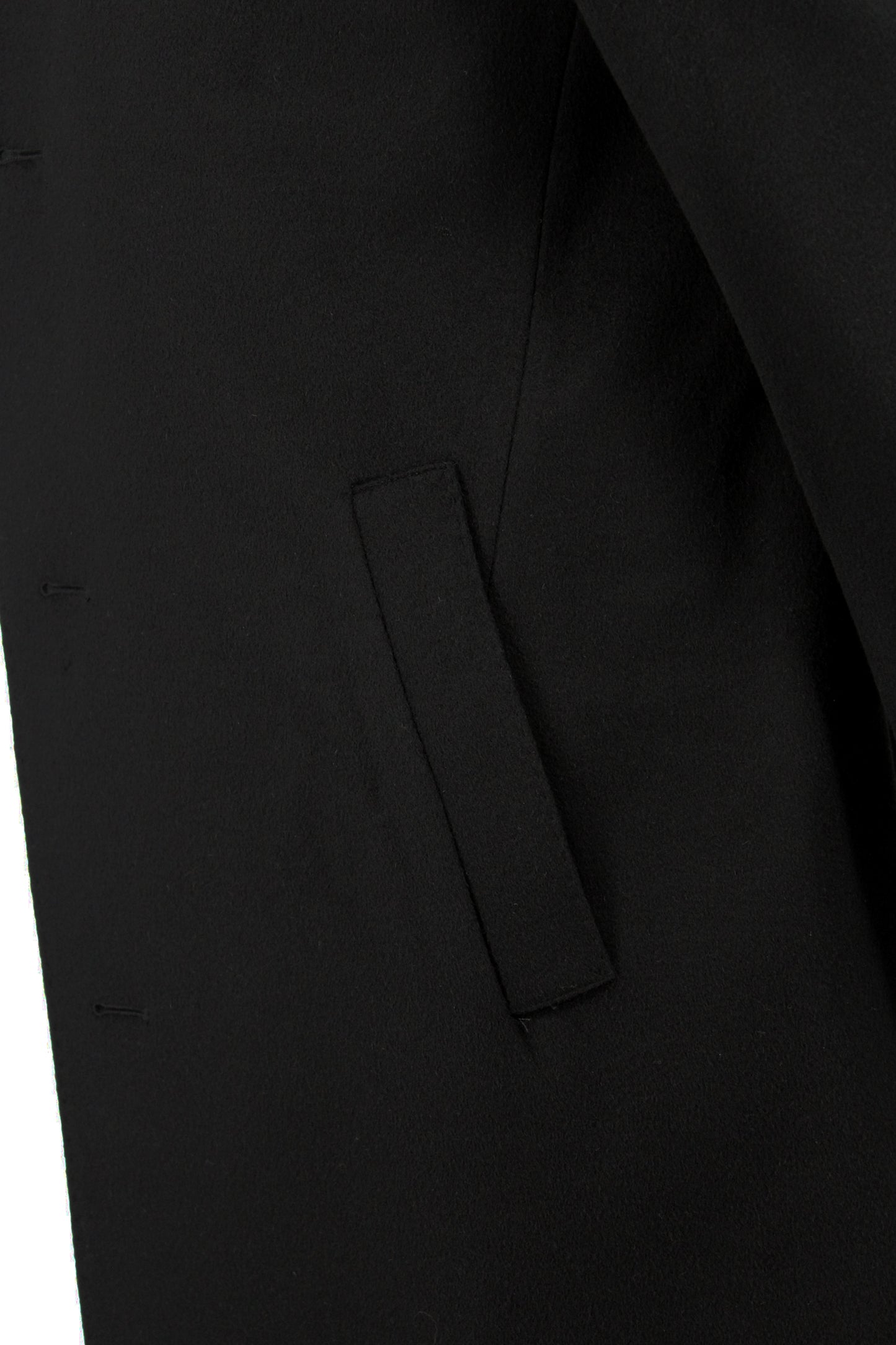 Sullivan Black Cashmere Overcoat