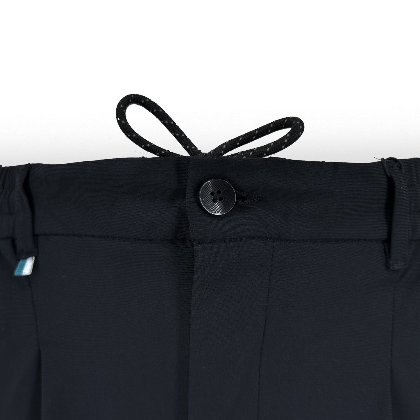 Black Pleated Flex Tech Pant