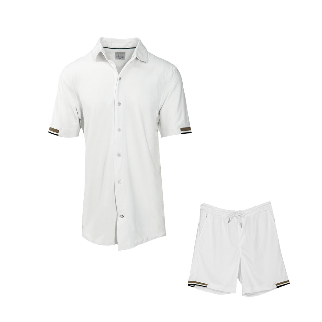 Men's white shirt and short  - Shop stylish high-quality mens sets by Ike Behar