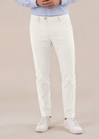 White Italian Stretch Cotton Chino Pant