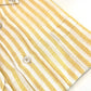 Men's Yellow and White Bar Stripe Linen Sport Shirt. Shop stylish high-quality mens sport shirts by Ike Behar.