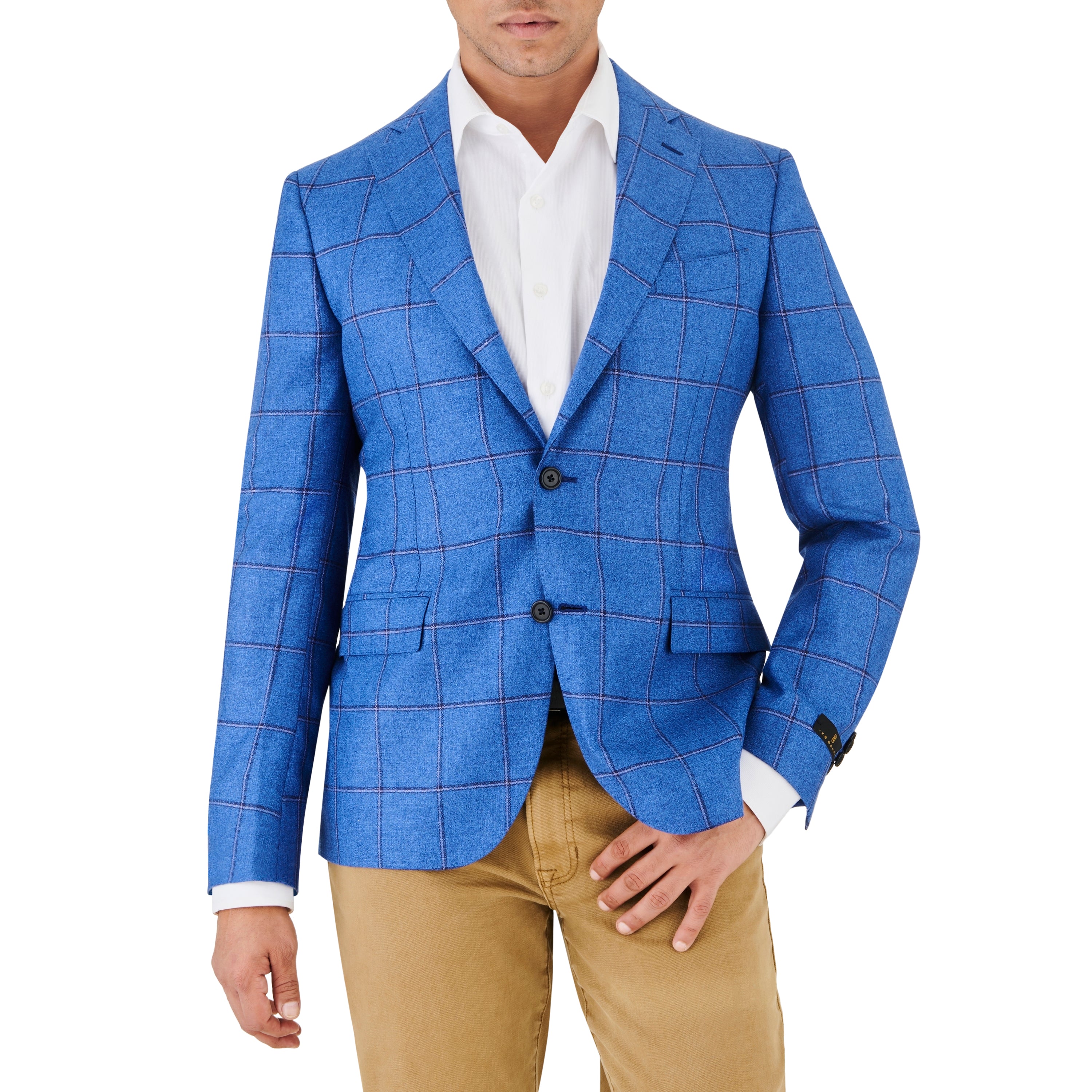 Blue windowpane hot sale sport coat