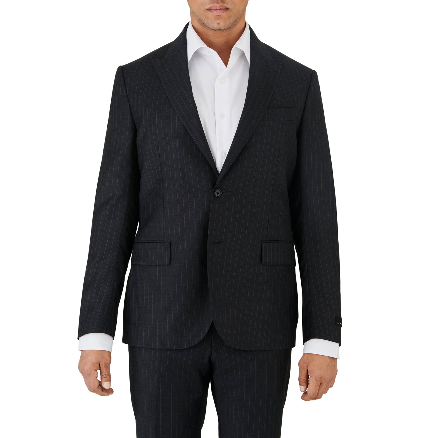 Deep Charcoal Pin Stripe Suit