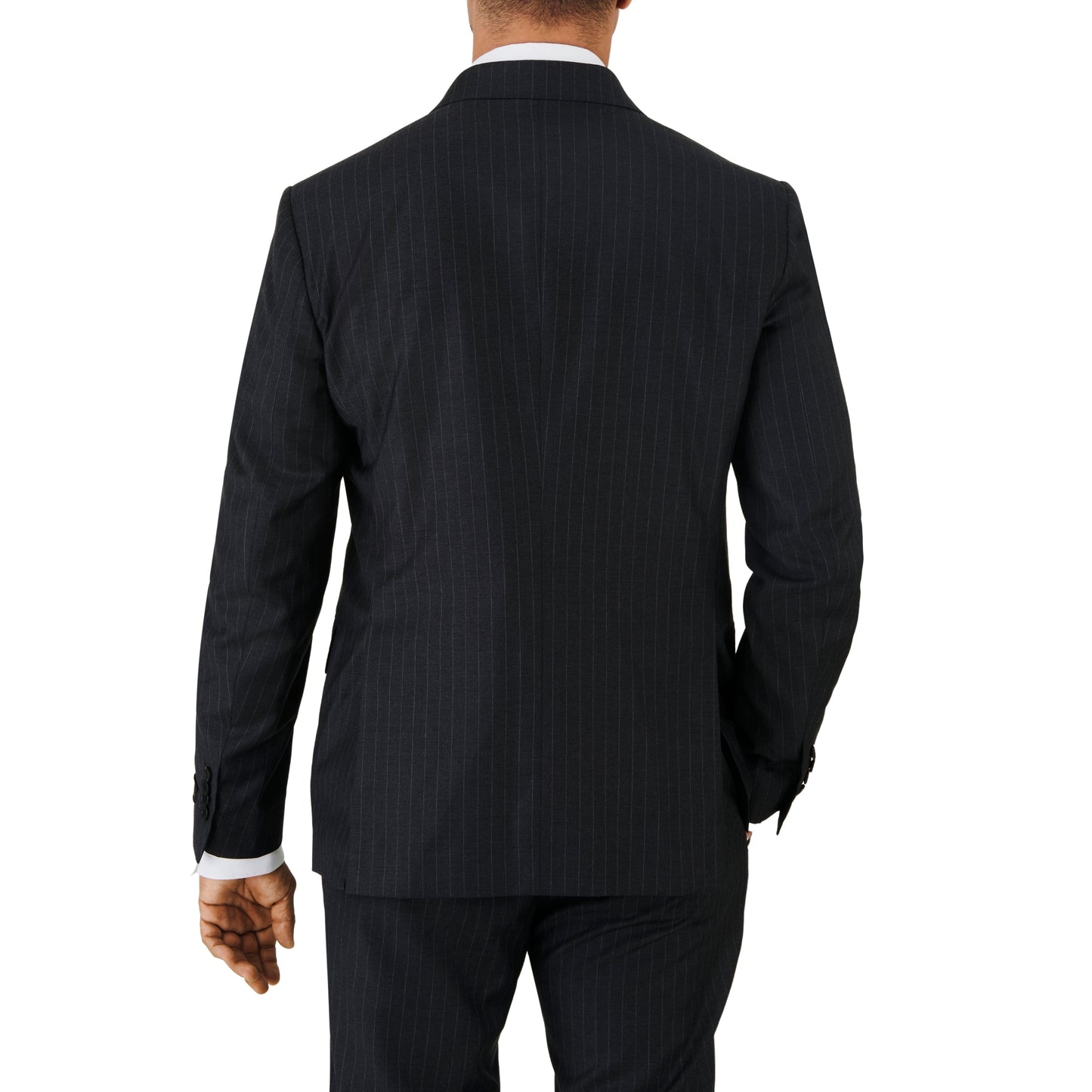 Deep Charcoal Pin Stripe Suit