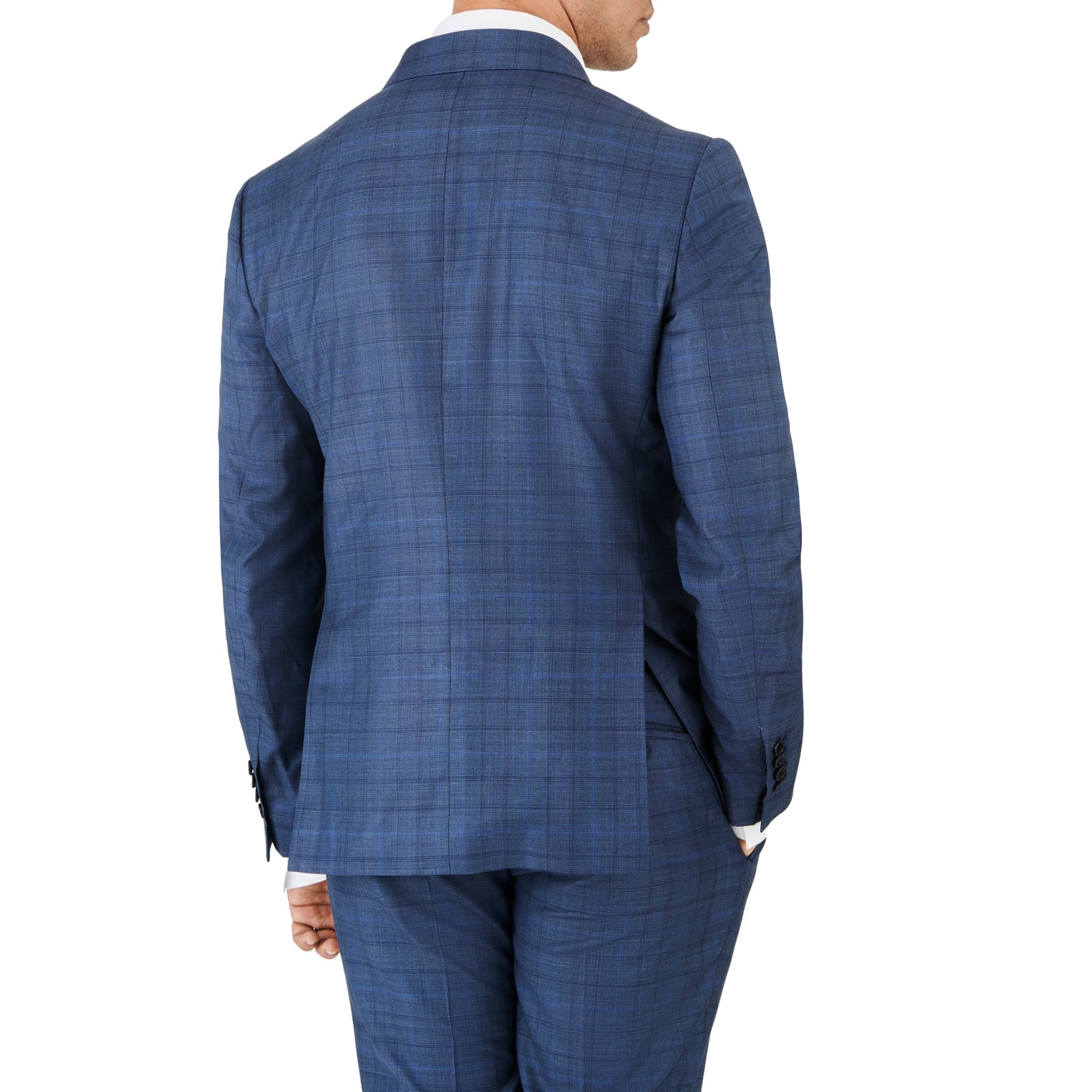 Blue Glen Plaid Check Suit