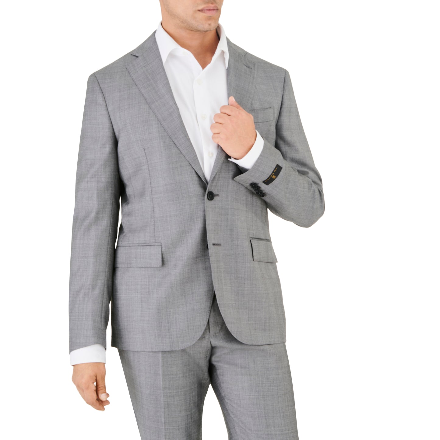 Grey Textured Suit