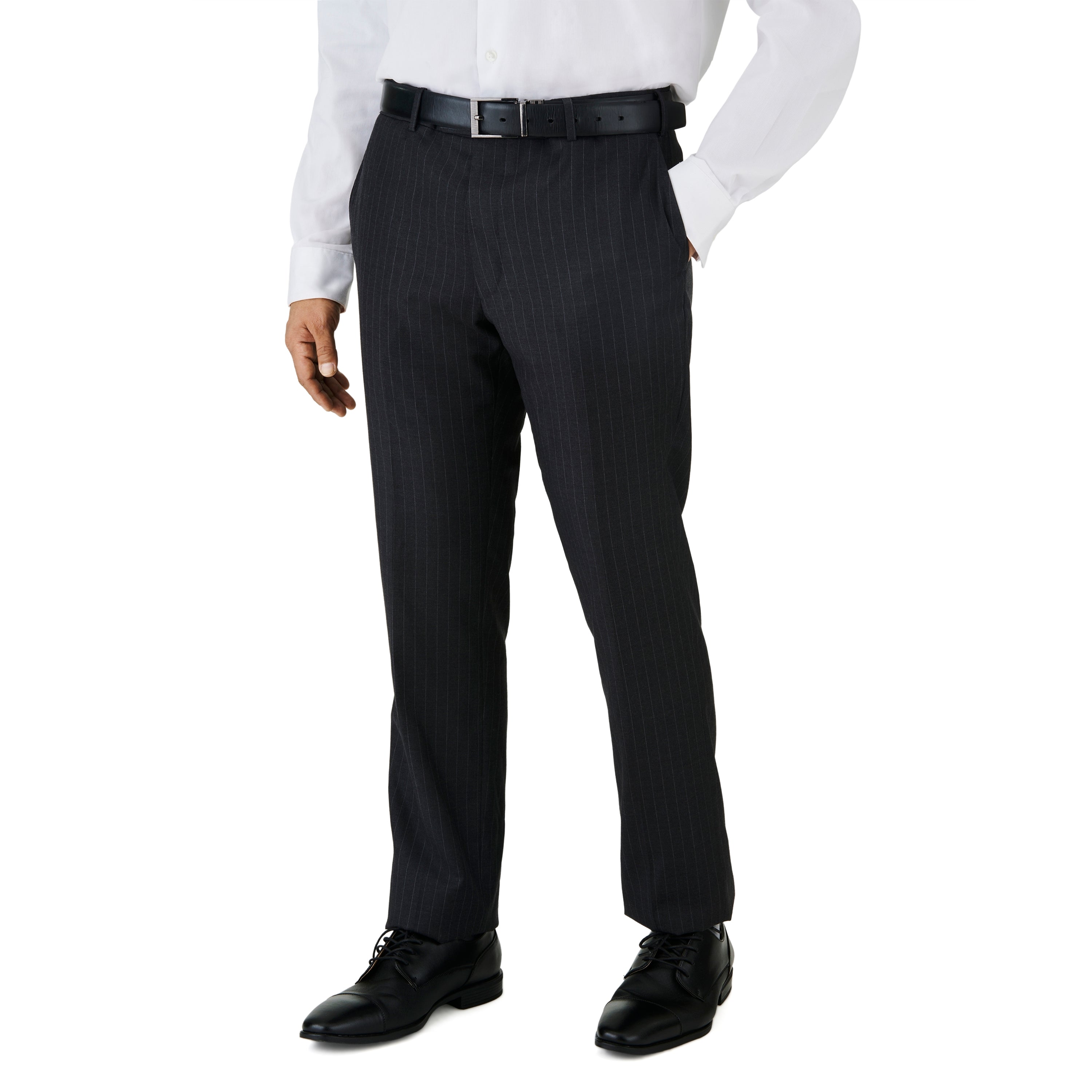 Deep Charcoal Pin Stripe Suit 48 / L