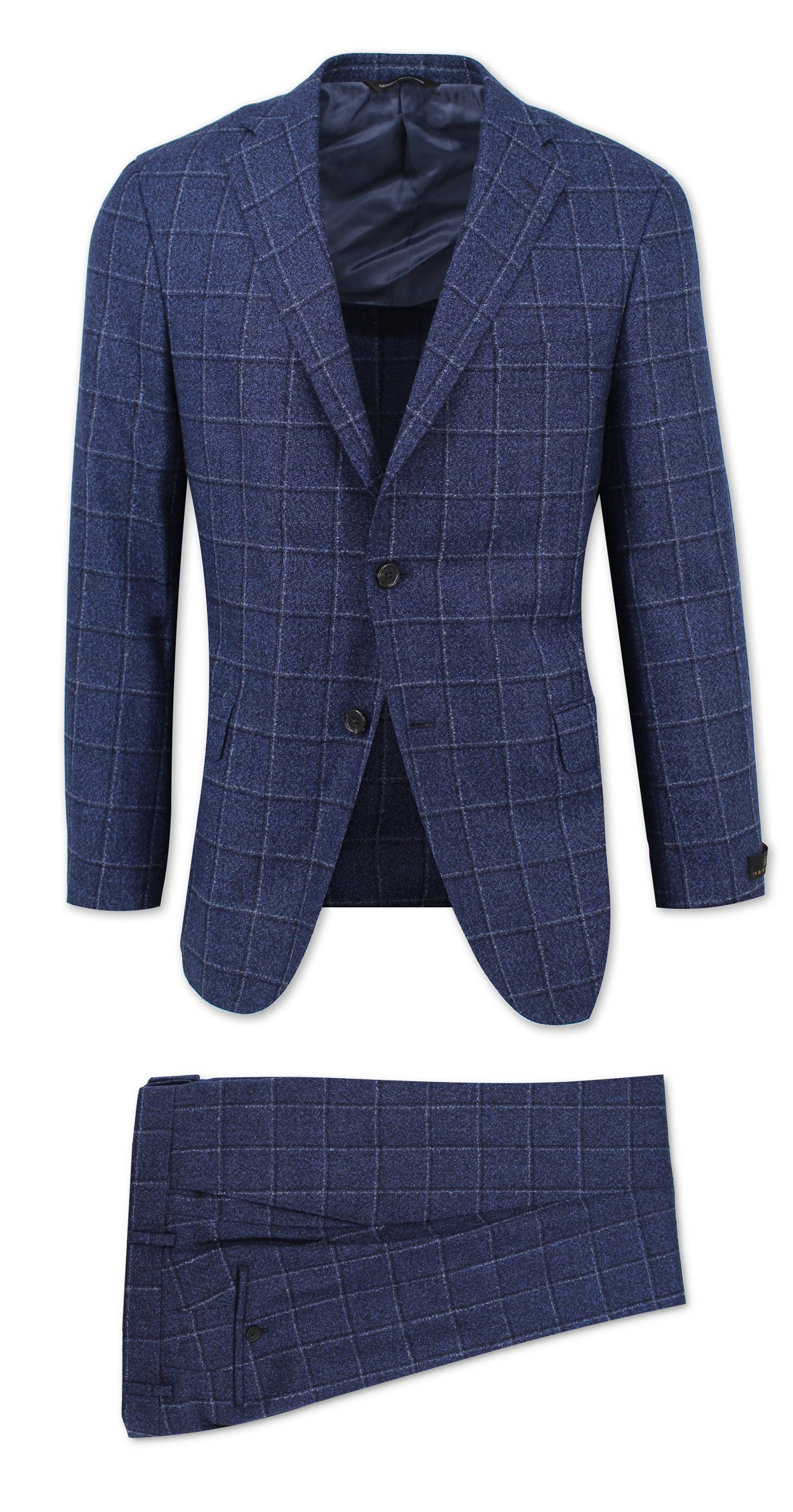 Dream Tweed Navy Windowpane Suit