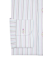 Men's multi-stripe dress shirt. Shop stylish high-quality mens dress shirts by Ike Behar.