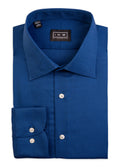 Men's navy blue royal oxford dress shirt made of 100% cotton - Shop stylish high-quality mens dress shirts by Ike Behar