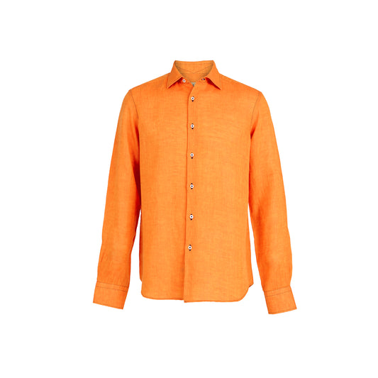 Havana '32 Burnt Orange Linen Sport Shirt