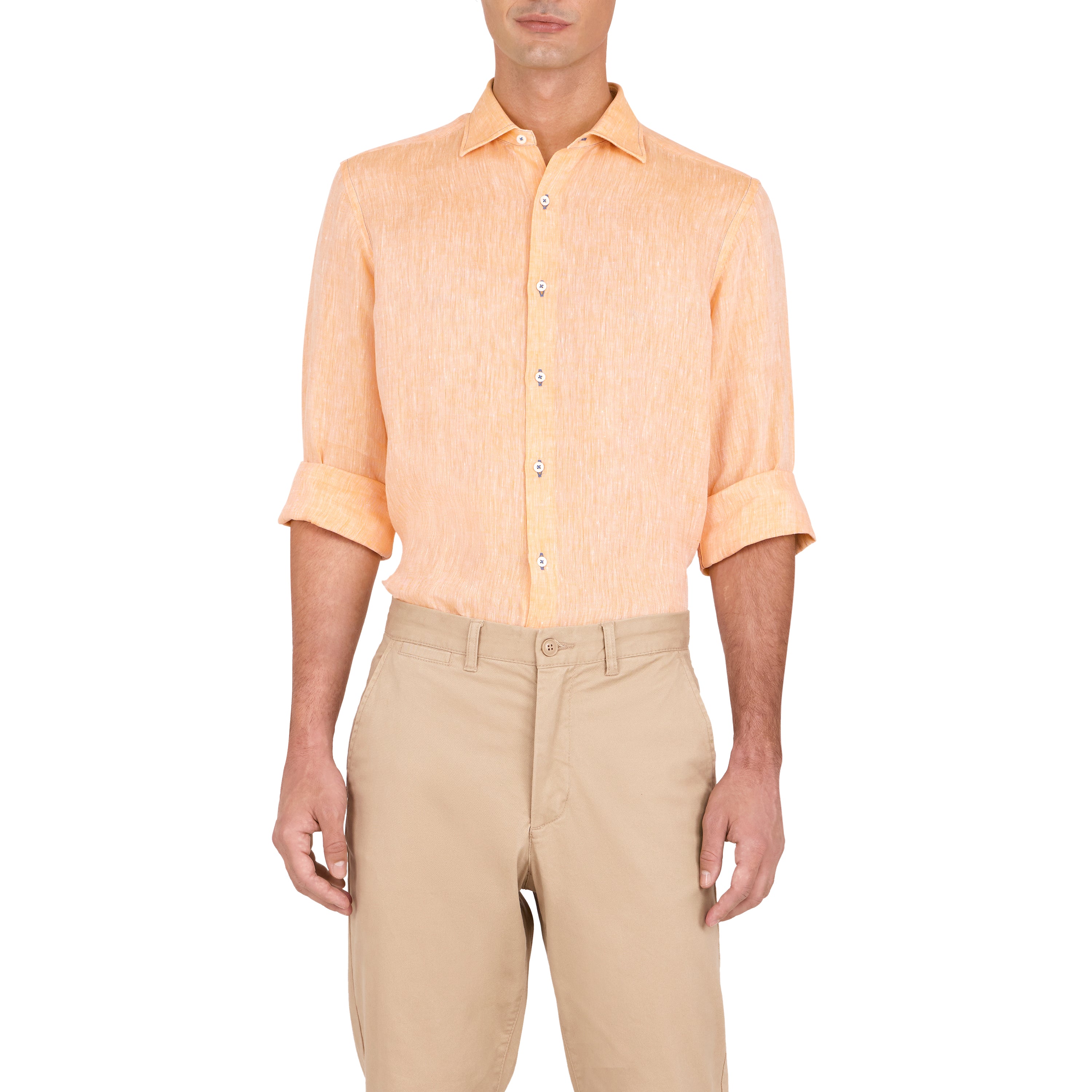 Havana '32 Light Orange Linen Sport Shirt – Ike Behar