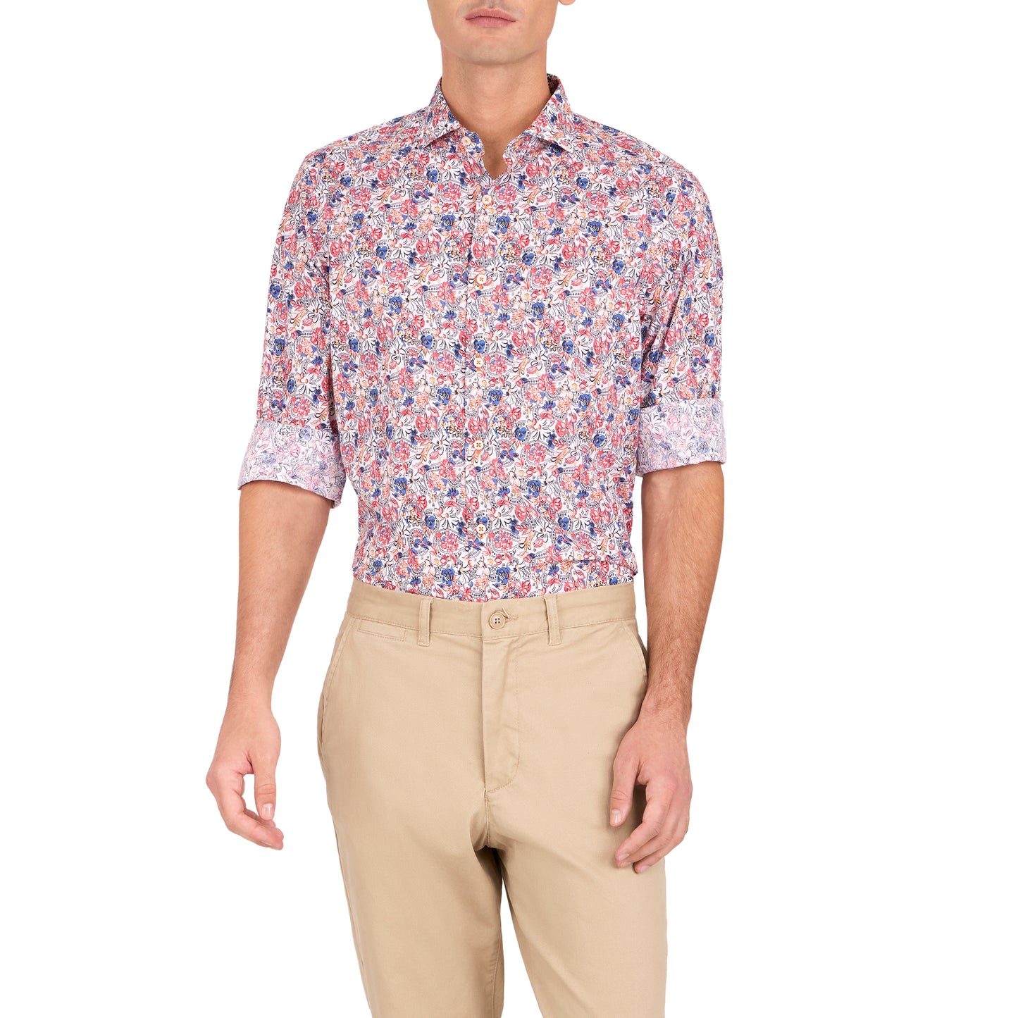 Floral Print Sport Shirt