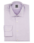Men's lavender dress shirt twill 100% cotton with spread collar - Shop stylish high-quality mens shirts by Ike Behar