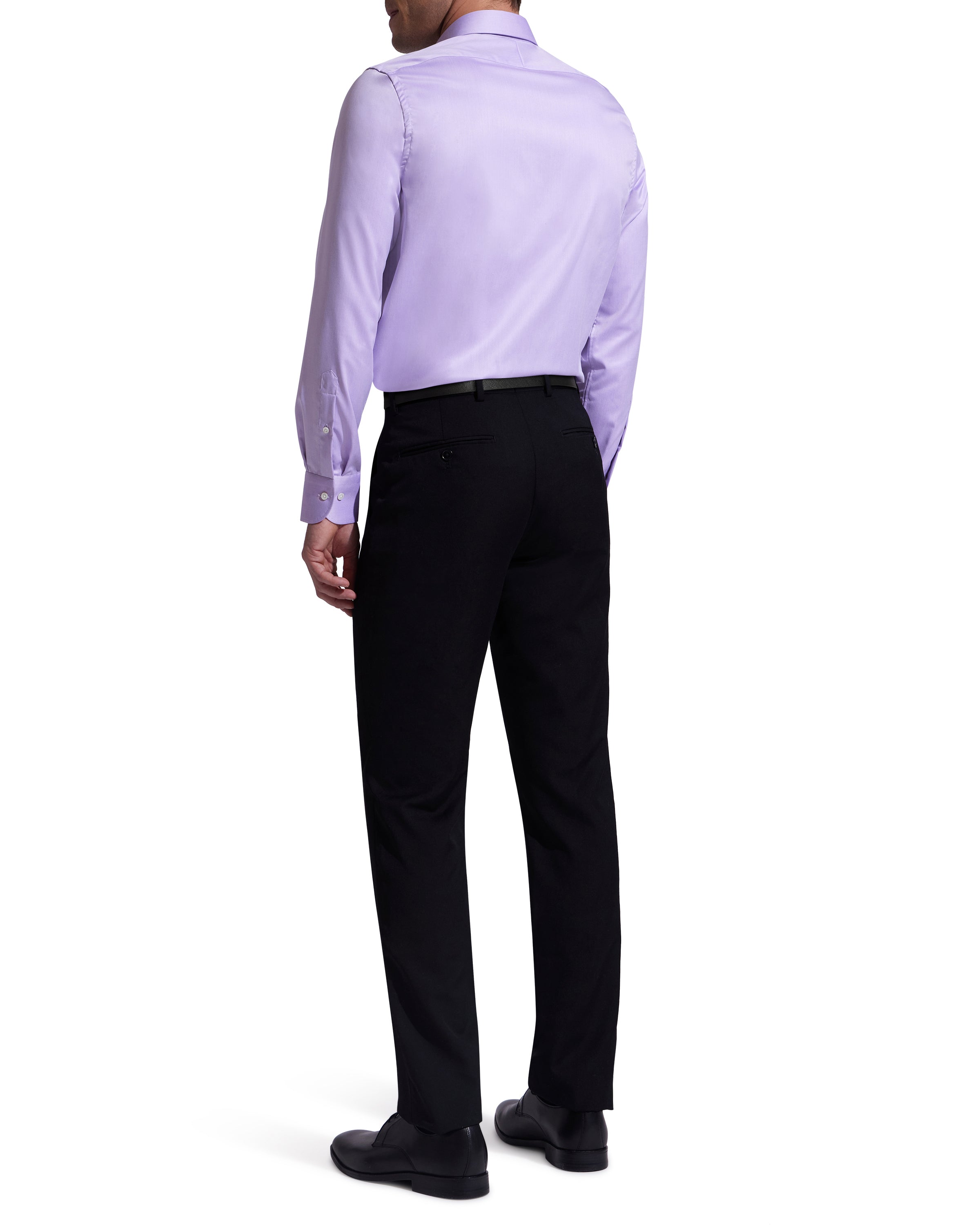 Lavender Twill Natural Stretch Cotton Dress Shirt 18 Lavender Twill Natural Stretch Cotton Dress Shirt 18