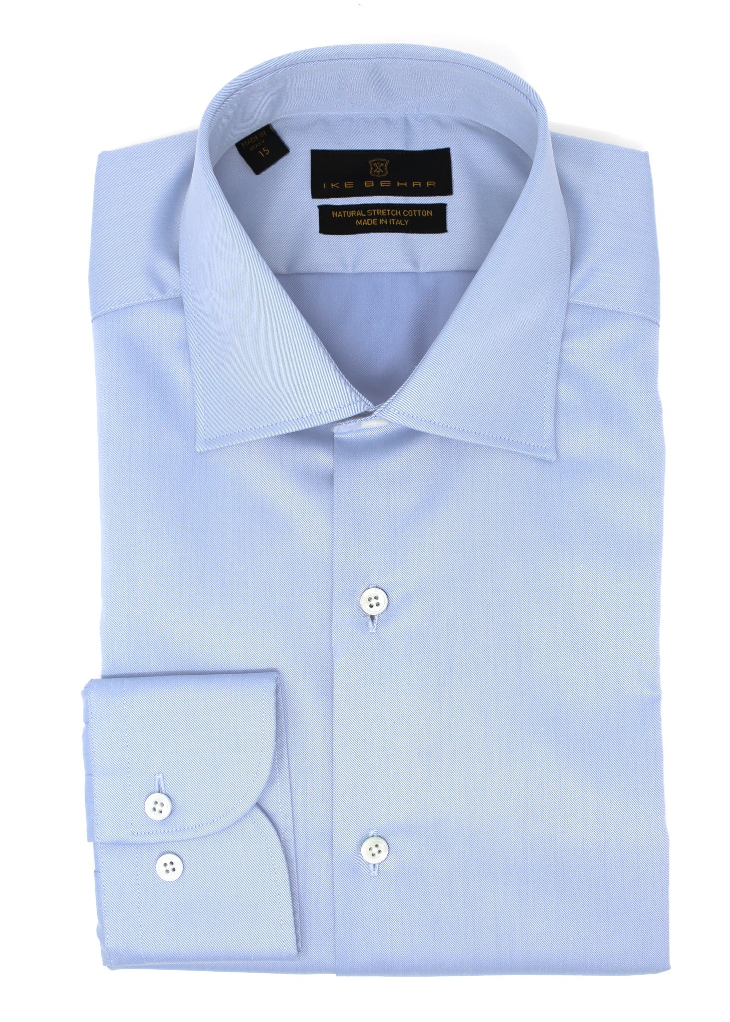 Light Blue Twill Natural Stretch Cotton Dress Shirt 18 Light Blue Twill Natural Stretch Cotton Dress Shirt 18