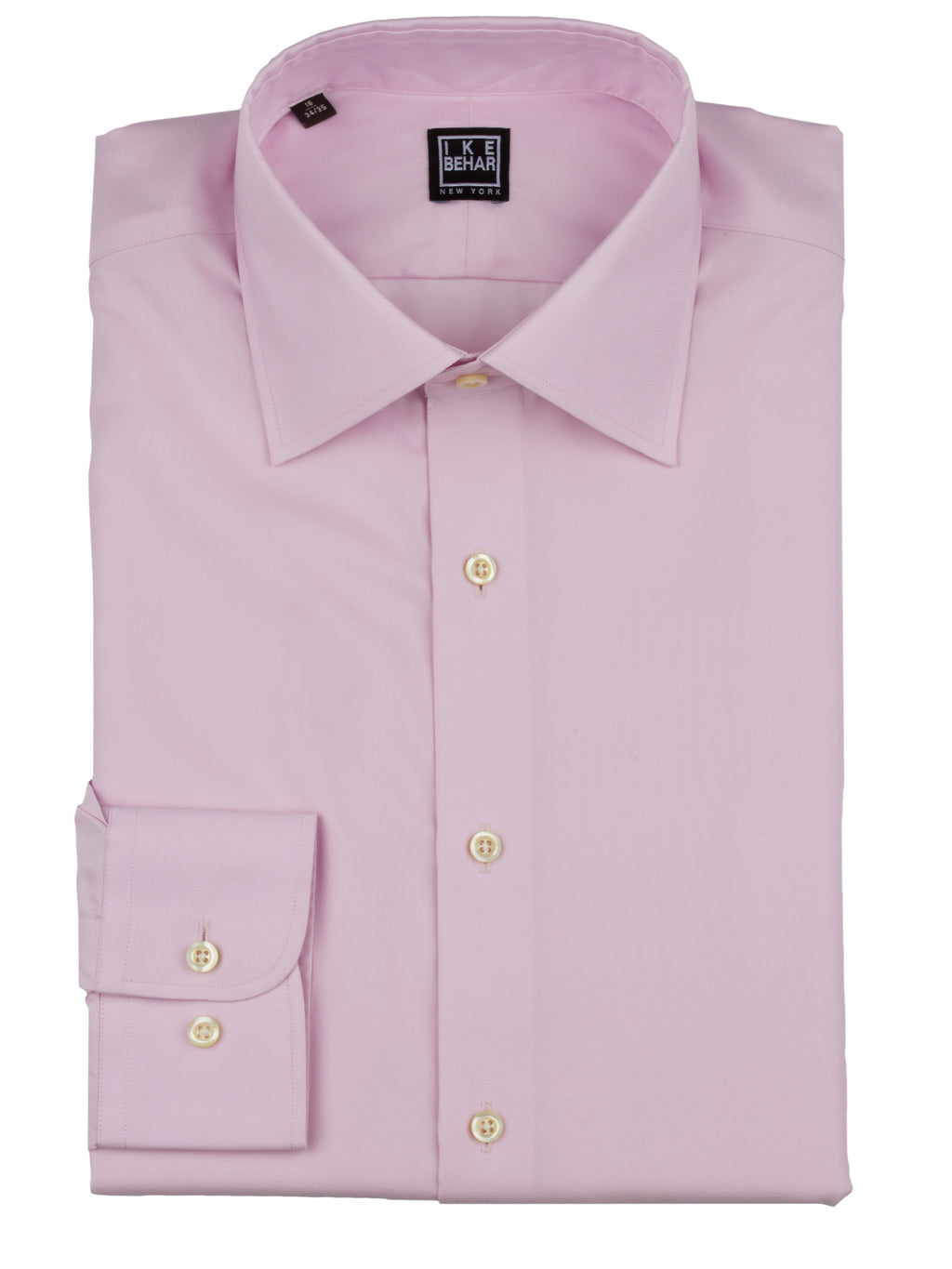 Men's pink twill dress shirt. Shop stylish high-quality mens dress shirts by Ike Behar