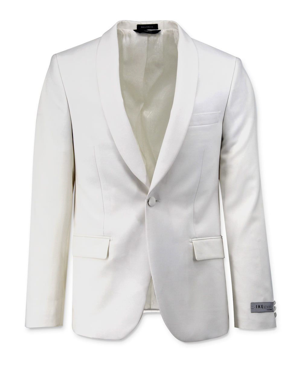 White Shawl Collar Tuxedo Jacket L / 42