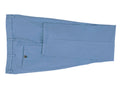 Men's surf blue stretch cotton pants. Shop stylish high-quality mens trouser pants by Ike Behar.