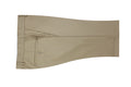Men's tan classic flat front dress pant. Shop stylish high-quality best mens dress pants by Ike Behar.